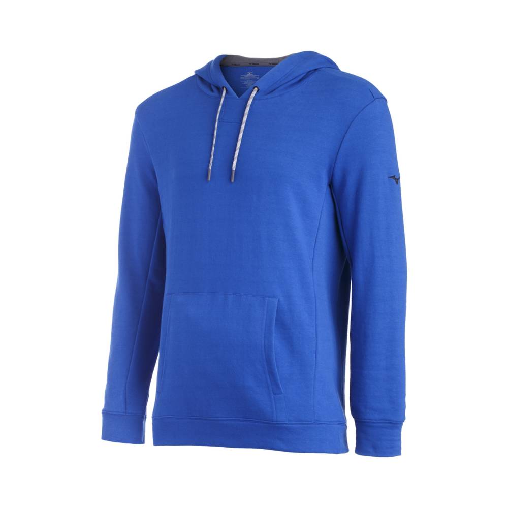 Sudaderas con capucha Mizuno Comp Warmup Hombre Azul Real España YQFV-95738